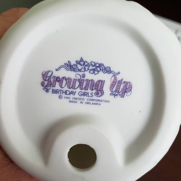 2 For $5 Sale Vintage Enesco Growing Up Birthday Girls  Brunette    Age 11  1982 - Picture 7 of 7